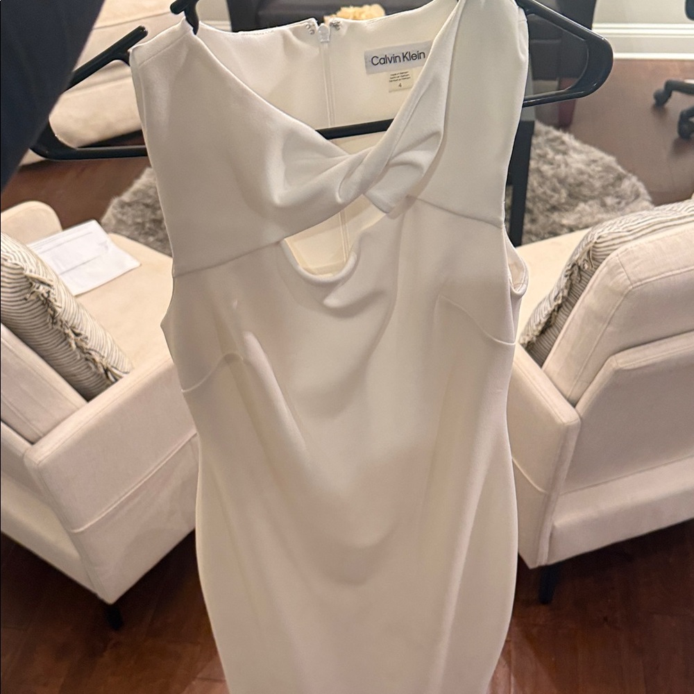 Calvin Klein Cream Strapless Dress - Picture 4 of 4